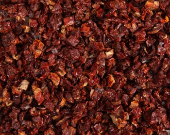 Dehydrated Sun Dried Tomato Cubes preserved with Salt