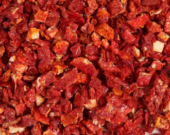 Dehydrated Sun Dried Tomato Cubes preserved with Sulphur Dioxide